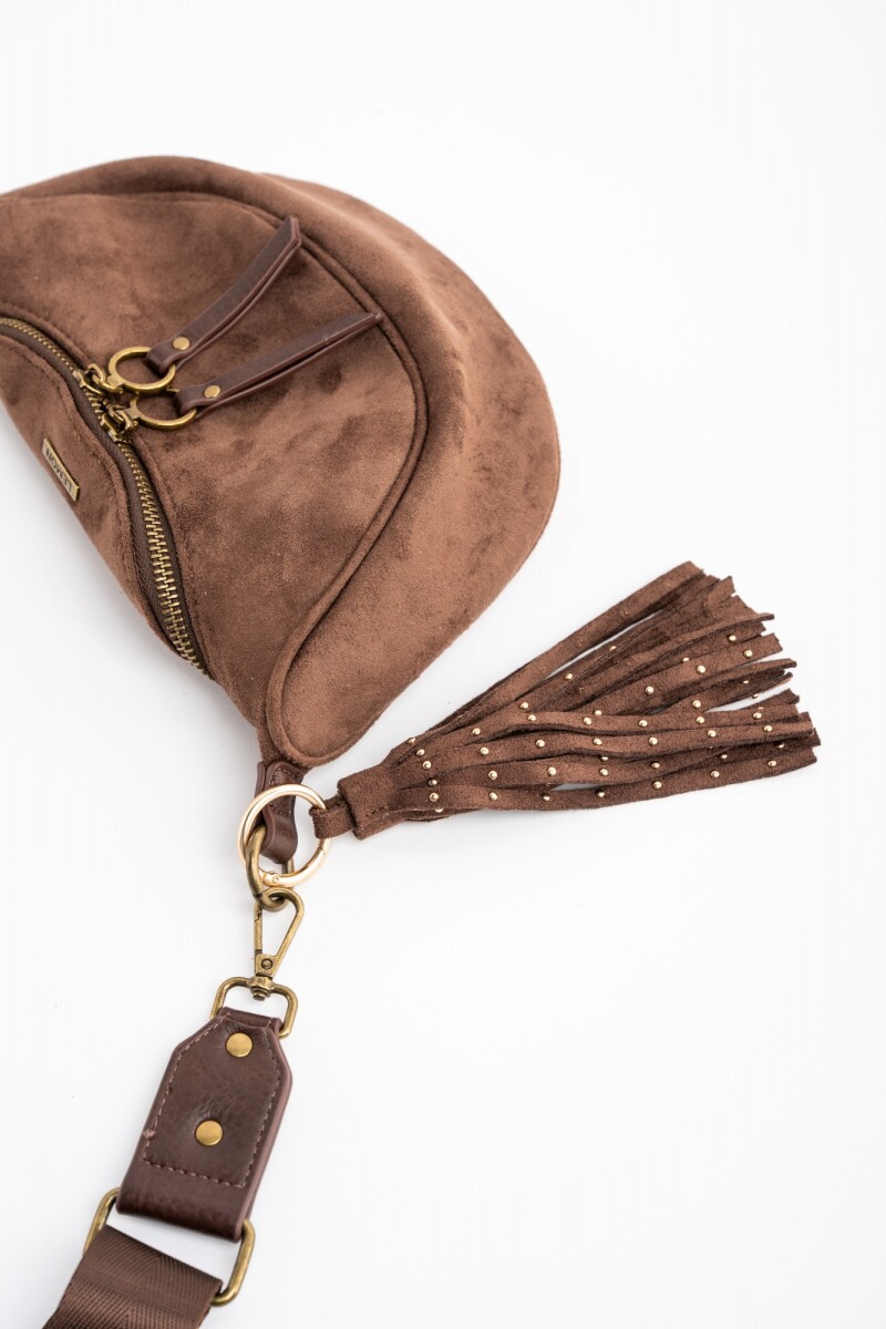 Cartera Gamuza Vegana Chocolate