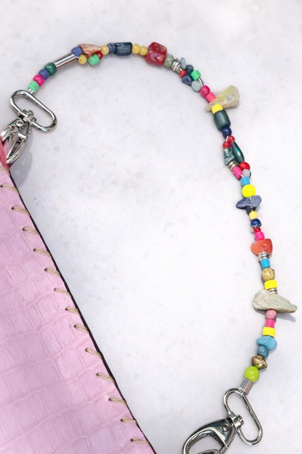 Multi Stone Bag Rosa