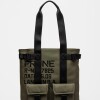 Bolso Daily en efecto cuero rubber Verde