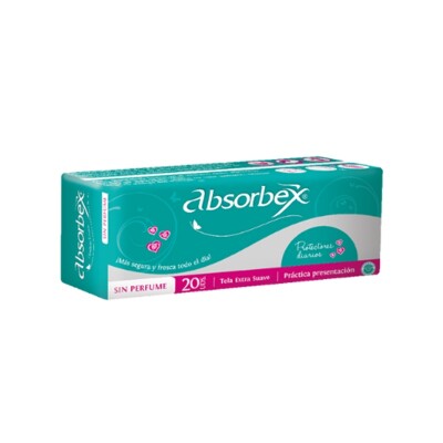 Protectores Diarios Absorbex 20 Uds. Protectores Diarios Absorbex 20 Uds.