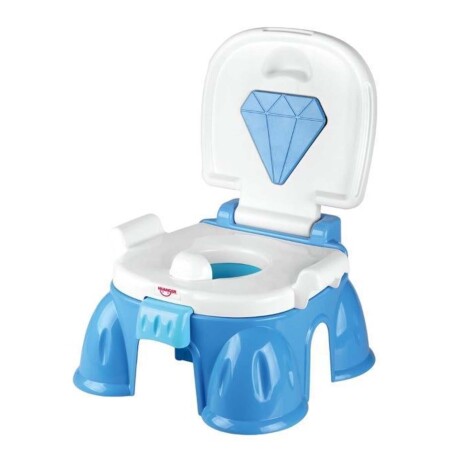 Pelela Infantil Musical y Banquito 2en1 Water c/Tapa Huanger Celeste