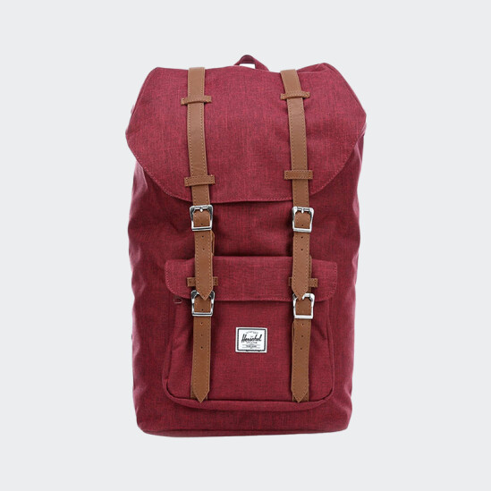 Mochila Herschel Little America Winetasting Cros/tan Synt Leat