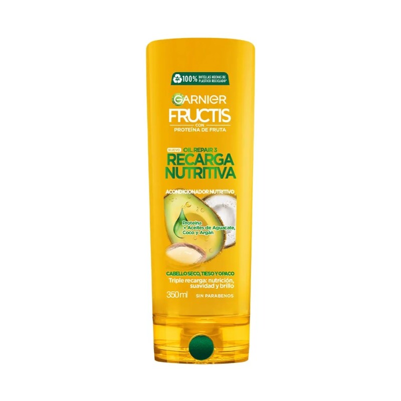 Acondicionador Fructis Oil Repair Recarga Nutritiva 350 Ml. Acondicionador Fructis Oil Repair Recarga Nutritiva 350 Ml.