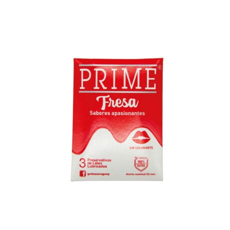 Preservativos Prime Sabor Fresa x3 – Disfrute Dulce y Seguro Preservativos Prime Sabor Fresa x3 – Disfrute Dulce y Seguro