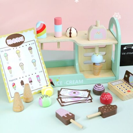 Set Heladeria Madera Set Heladeria Madera