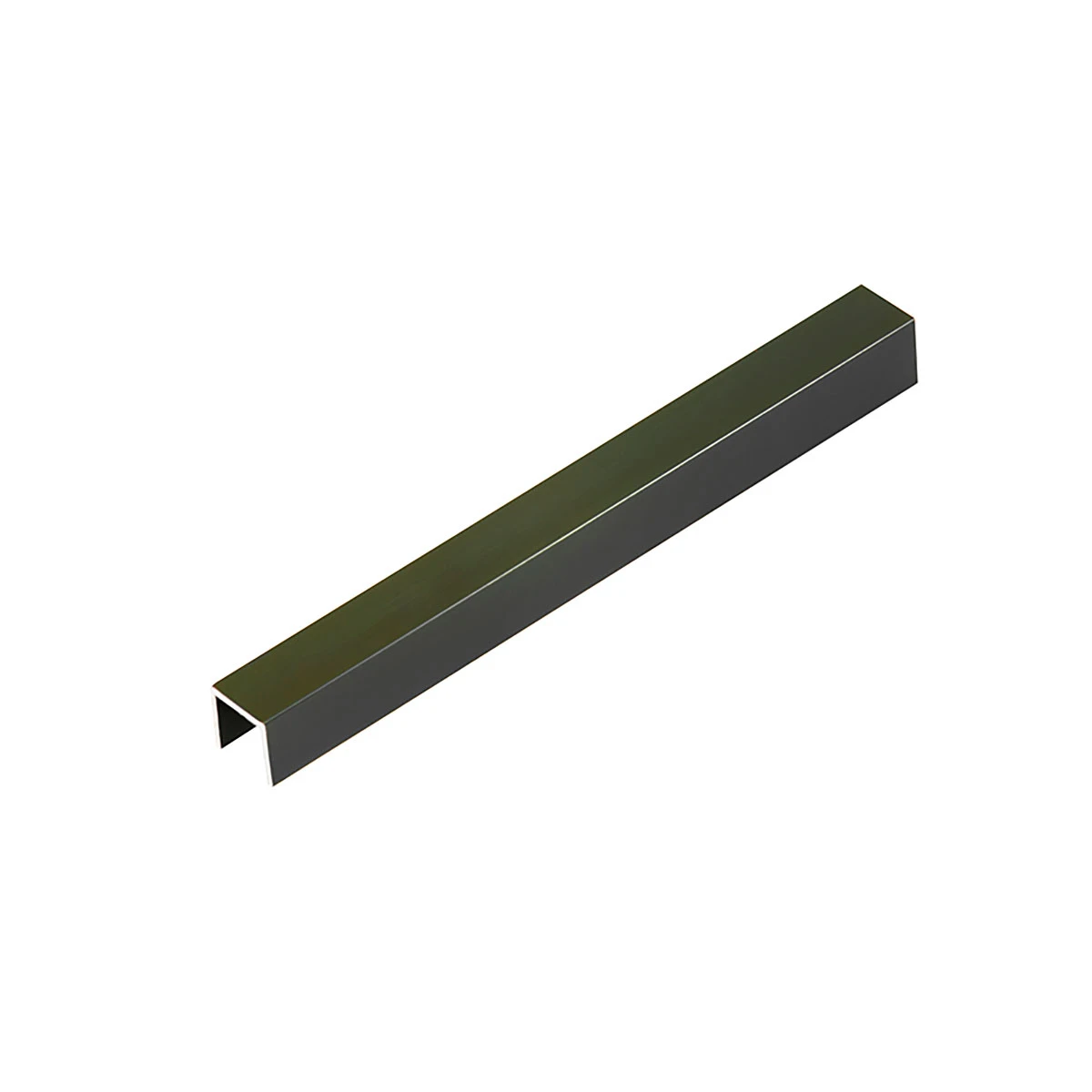Perfil Para Pared Aluminio Verde Mate 3Mts Largo Viscardi 