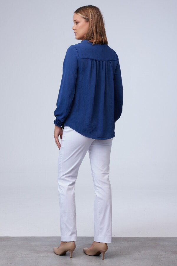 Blusa Frunces AZUL