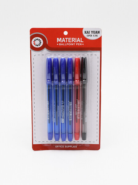 LAPICERAS SET x 6 MULTICOLOR
