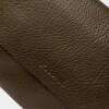 Morral Olivia En Cuero Graneado Verde