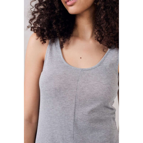 Vestido Lurex Gris Melange