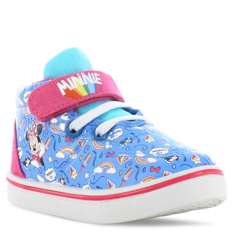 Championes de Niña Disney Minnie Azul - Rosado