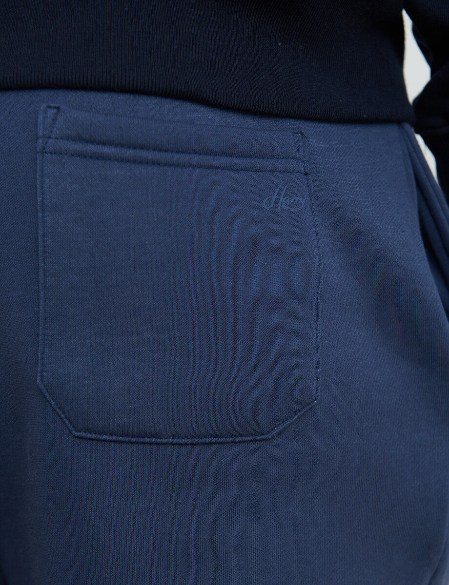 080918 PANTALON HARRY Azul Piedra Melange