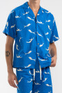 CONVERTIBLE CAMP-COLLAR SHIRT Mermaid Blue