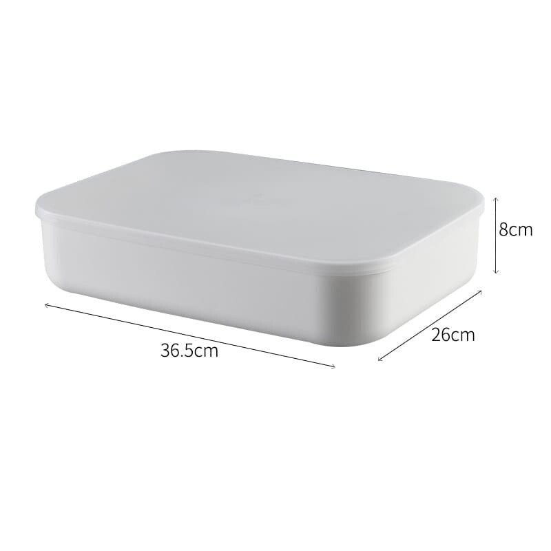 Caja de plástico con Tapa 36x26x8cm 8L Caja de plástico con Tapa 36x26x8cm 8L