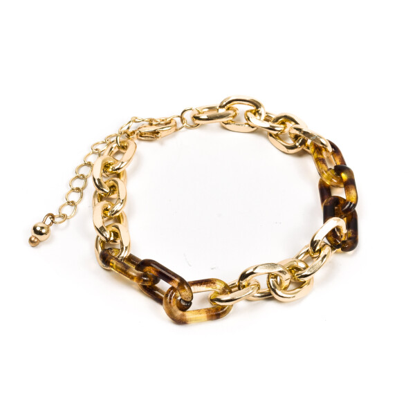 Pulsera cadenas y acrílico Pulsera cadenas y acrílico