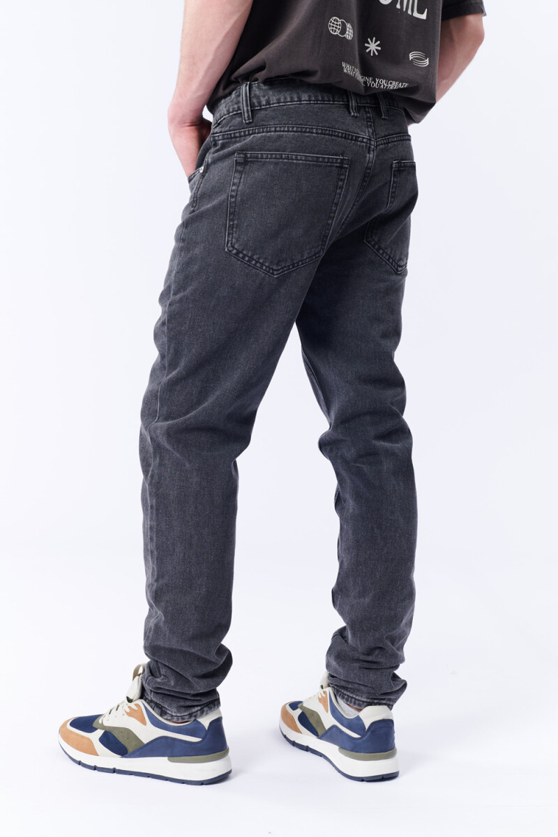 Pantalón jean slim Negro