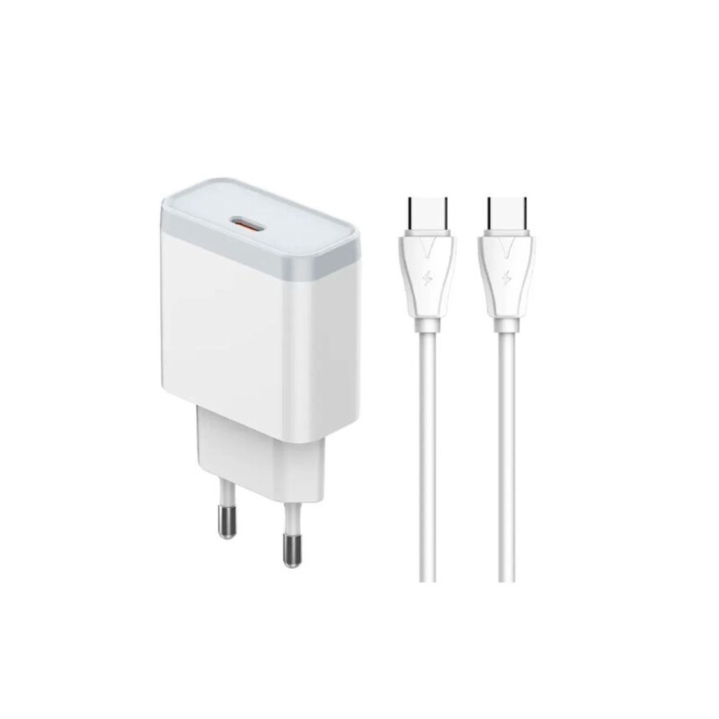 Cargador de pared rápido 27W con cable USB-C Cargador De Pared Rápido 27w Con Cable Usb-c