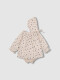 Conjunto Vestido Con Capota Y Falda De Gasa Piedra
