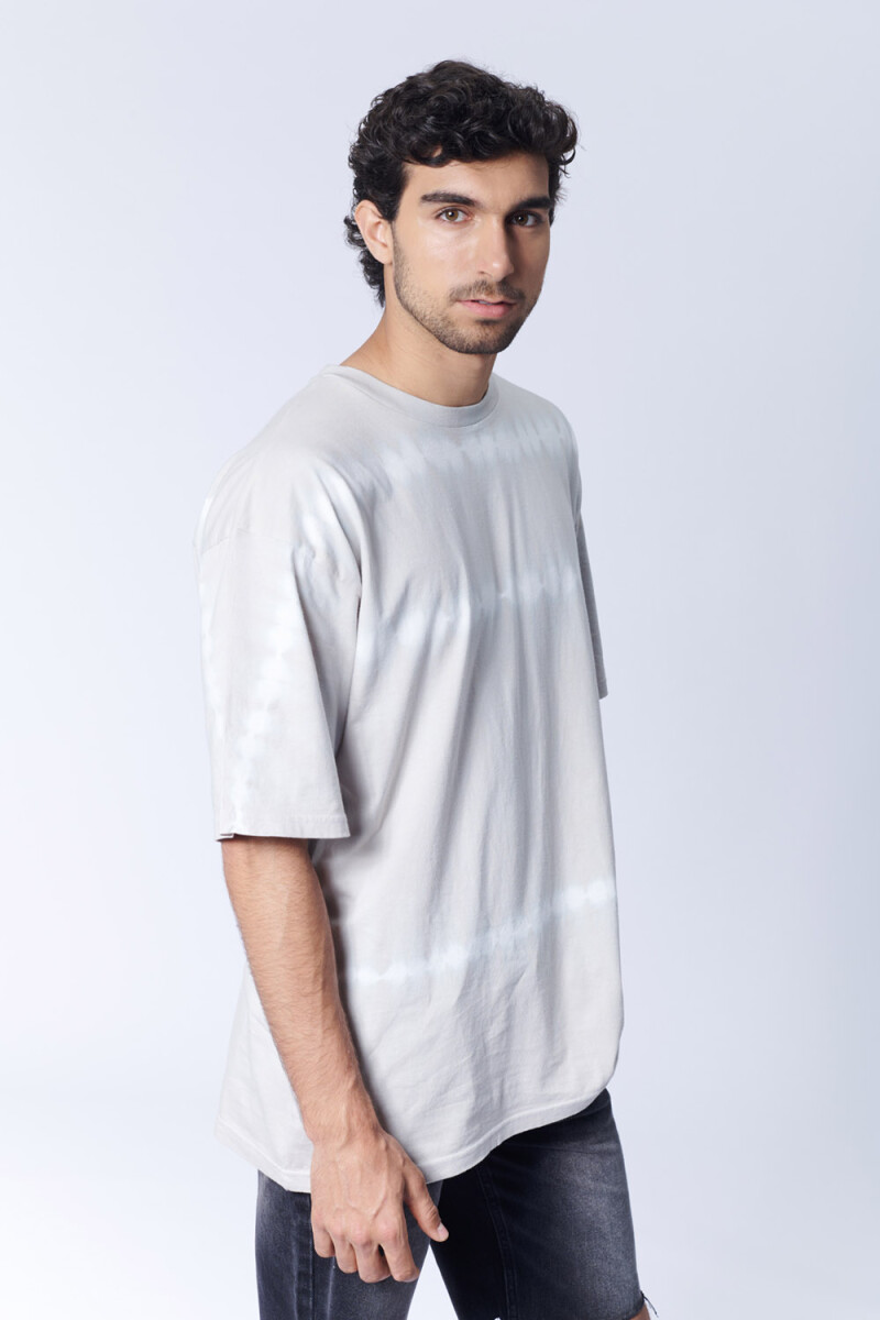 Remera tie dye Beige