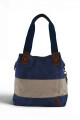 Bolso cartera lona azul