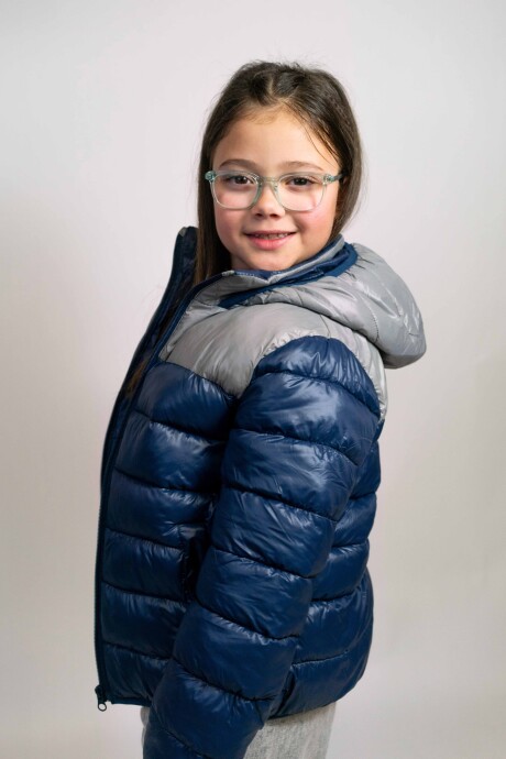 Campera Infantil con Capucha Azul