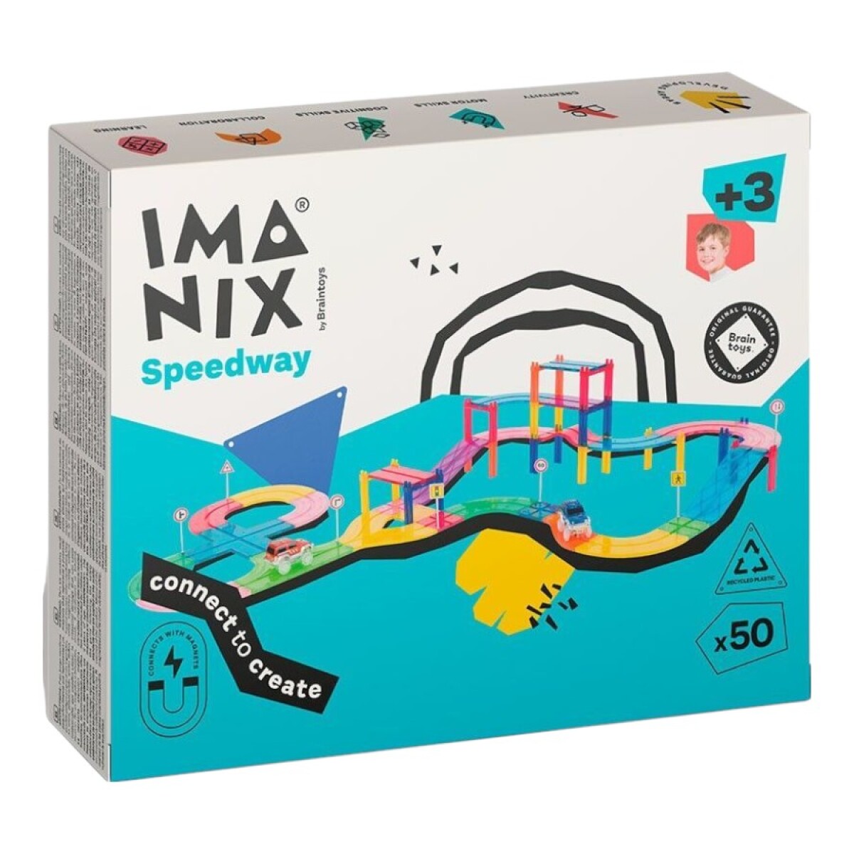 Pista Magnética Imanix 50 Piezas 