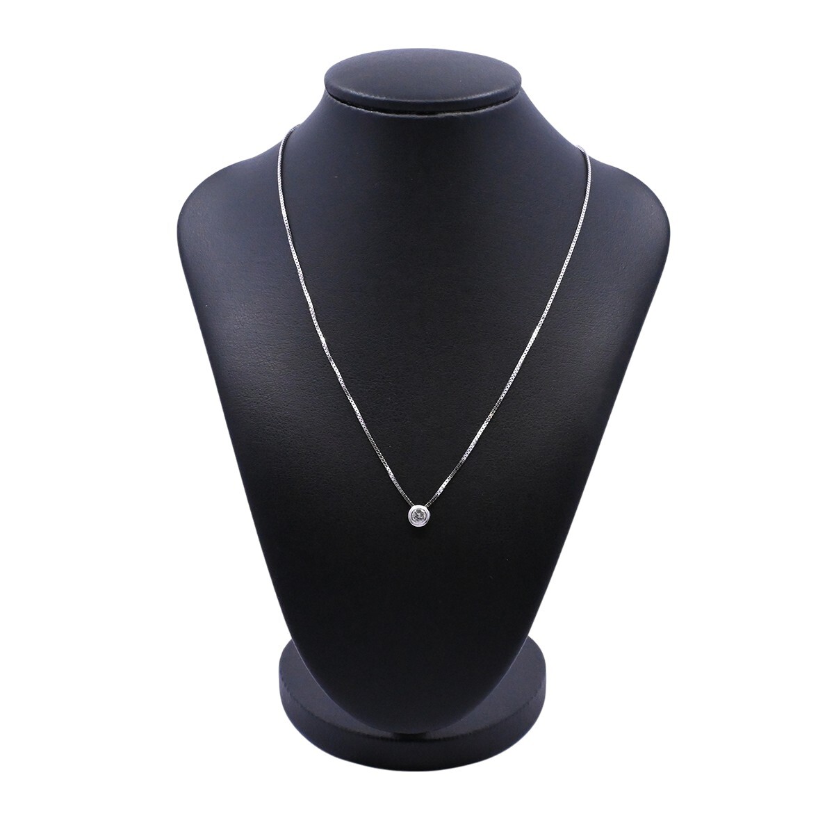 Colgante oro 18k blanco y brillante. 