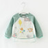 Babero con manga Little Ones forest verde