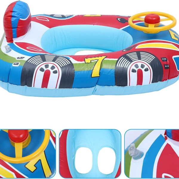 Salvavidas Inflable Flotador Auto Volante Niños Piscina Salvavidas Inflable Flotador Auto Volante Niños Piscina