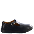 Guillerminas Infantiles Croco Kids Colegial de Cuero Negro