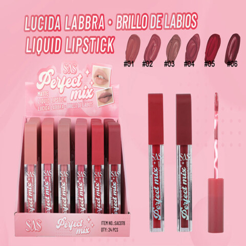 Brillo de labios mate 6 tonos Brillo De Labios Mate 6 Tonos