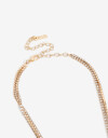 Collares Largos Strass Collar Largo De Strass - Dorado