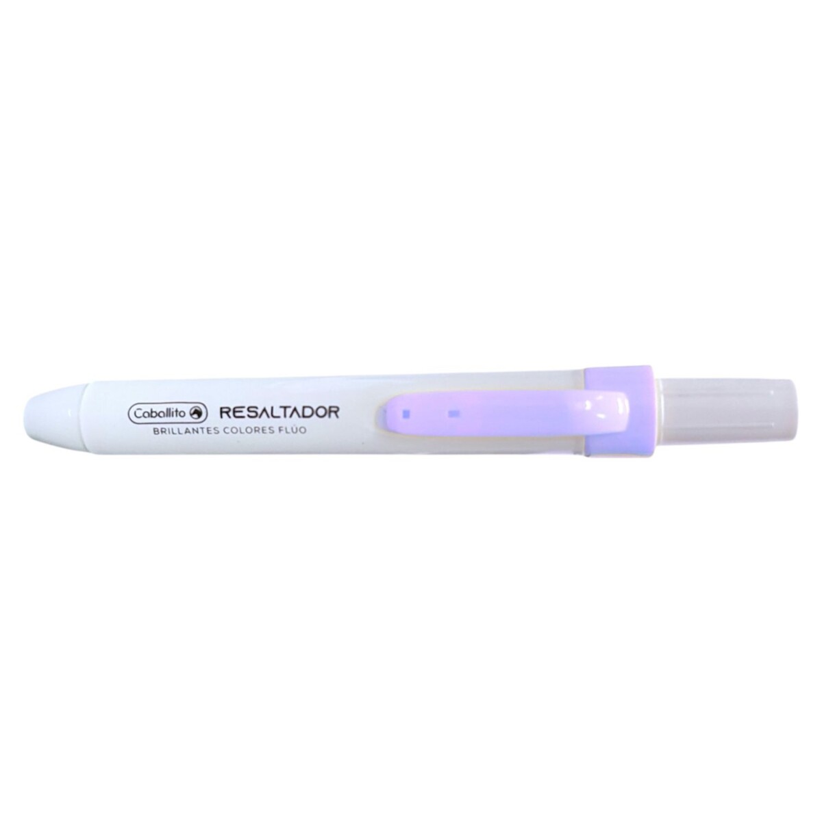 Resaltador Caballito Retractil x4 - Violeta 