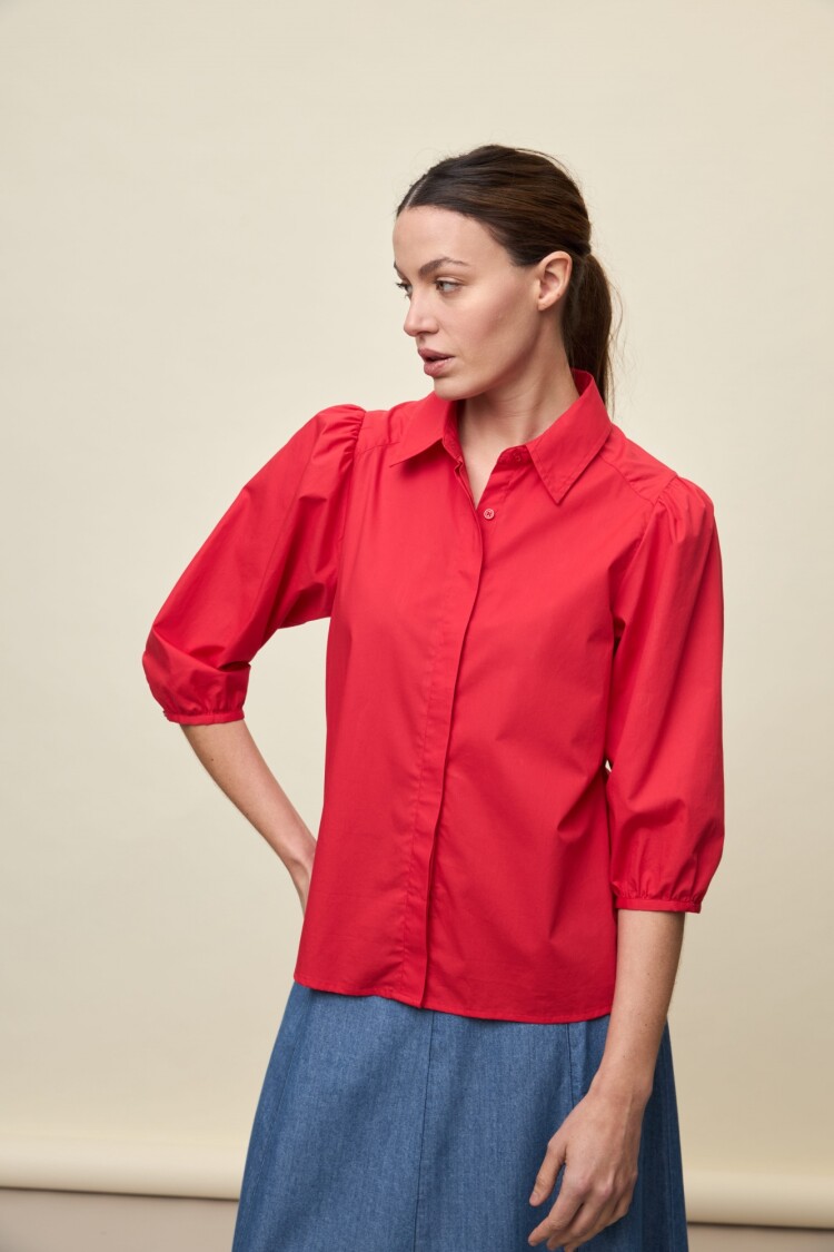 CAMISA ALONDRA SOLID Rojo