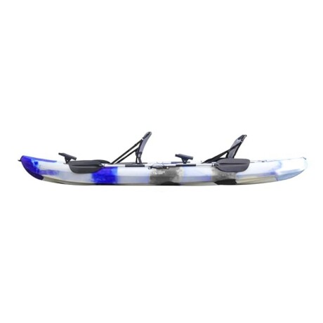 Kayak triplo 2 adultos + 1 niño con sillín Azul negro