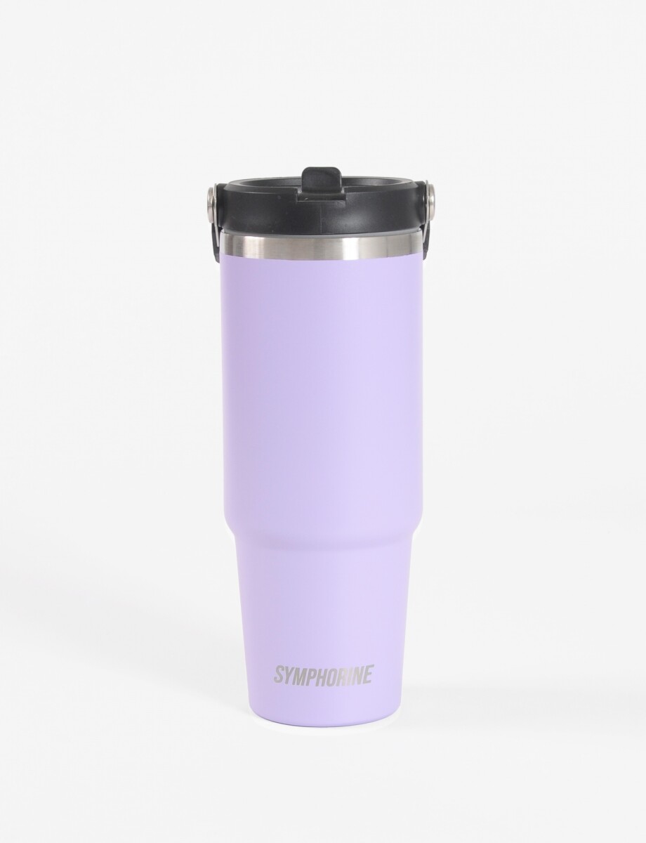 Mug vaso térmico grande acero - lila 