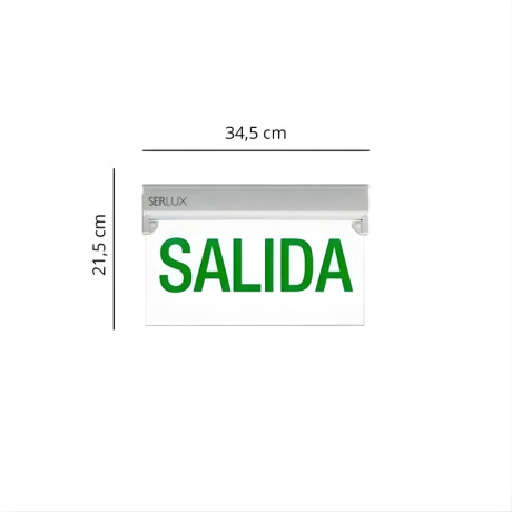 CARTEL DE EMERGENCIA - SALIDA Cartel LED de Emergencia Salida