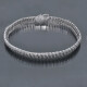 Pulsera en oro 18k blanco con brillantres. Largo 18.5 cm aproximadamente Pulsera en oro 18k blanco con brillantres. Largo 18.5 cm aproximadamente