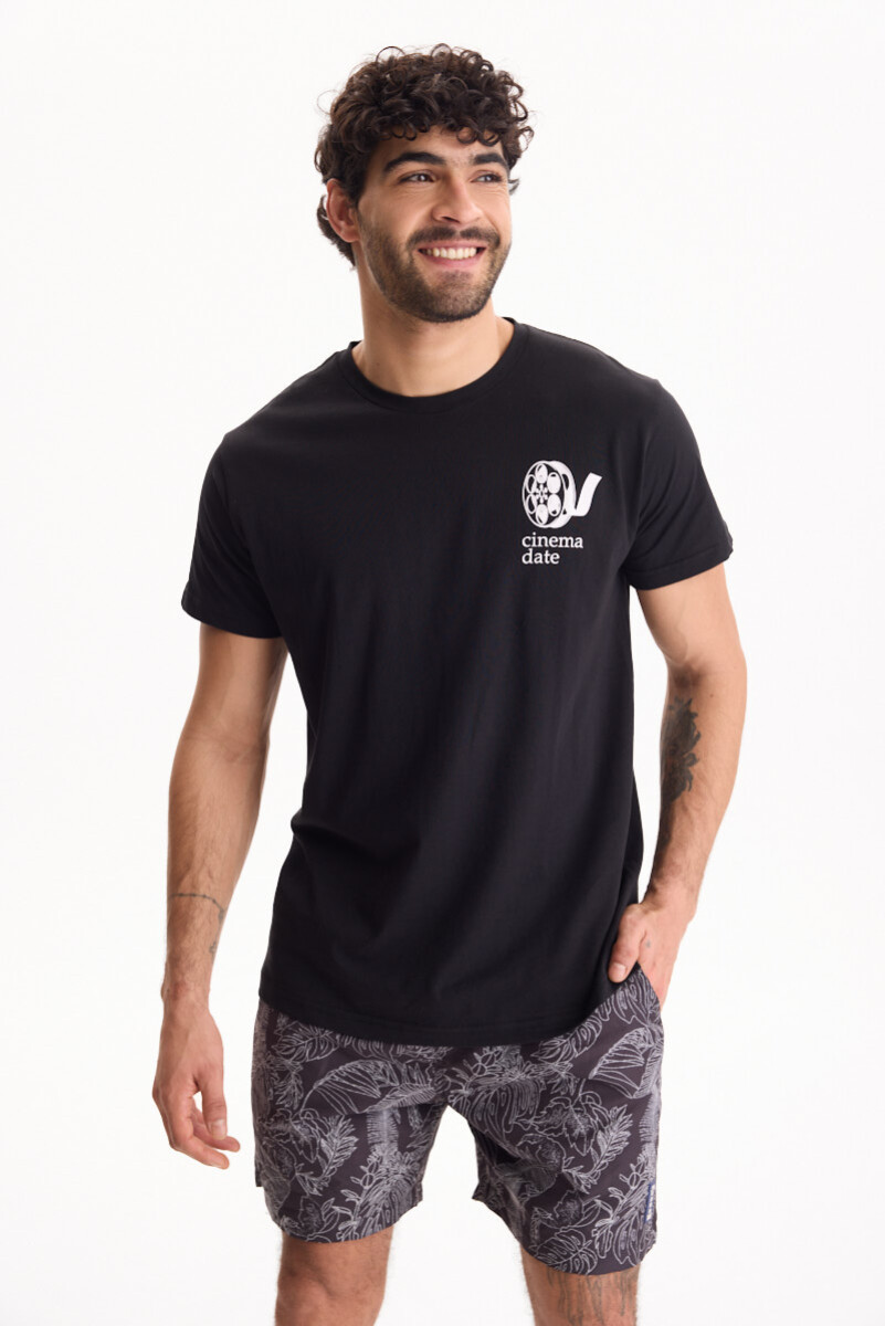 Remera Cinema - Negro 
