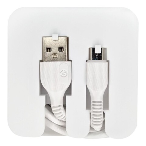 Cable De Datos Carga Usb Micro Usb 1 Metro Goldtech Color Variante Blanco