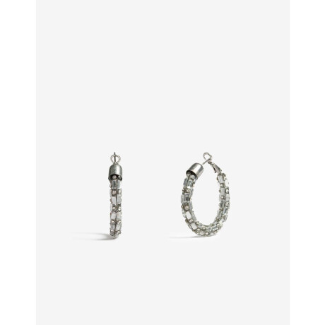 Aros Argollas Strass Cristal