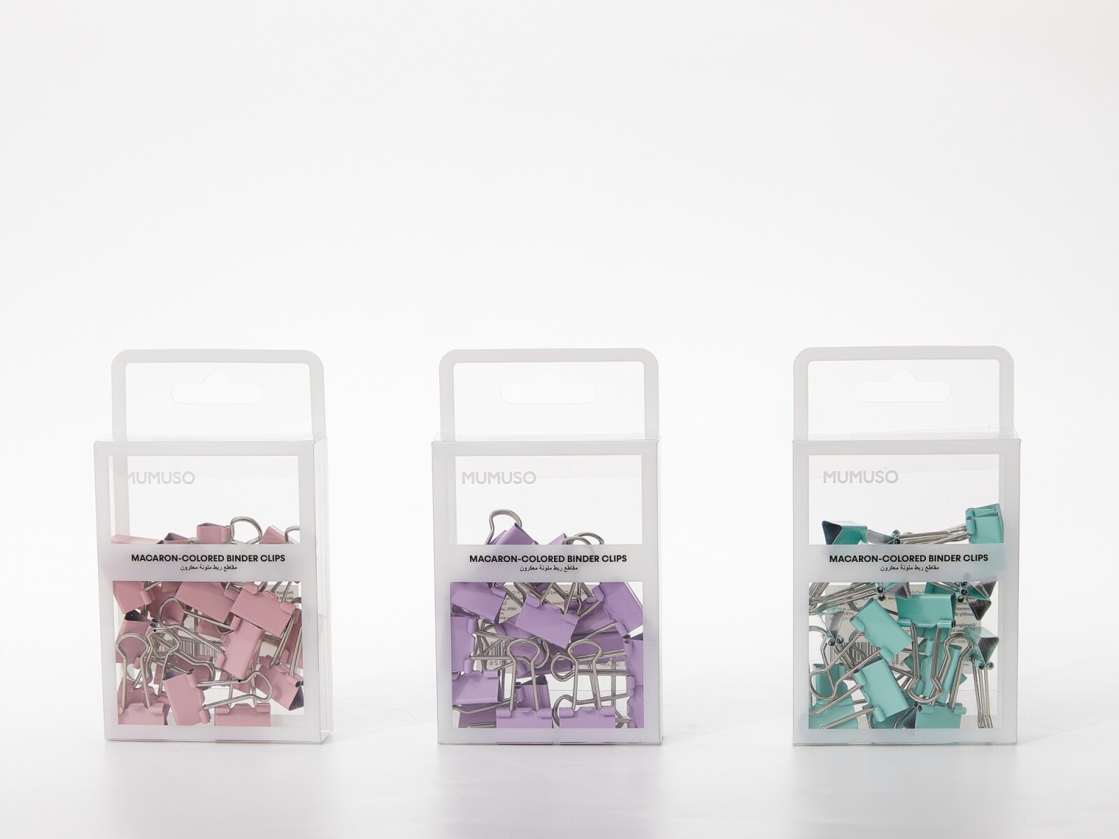 CLIPS PARA CARPETA COLOR MACARON (19 MM/19 UNIDADES) 