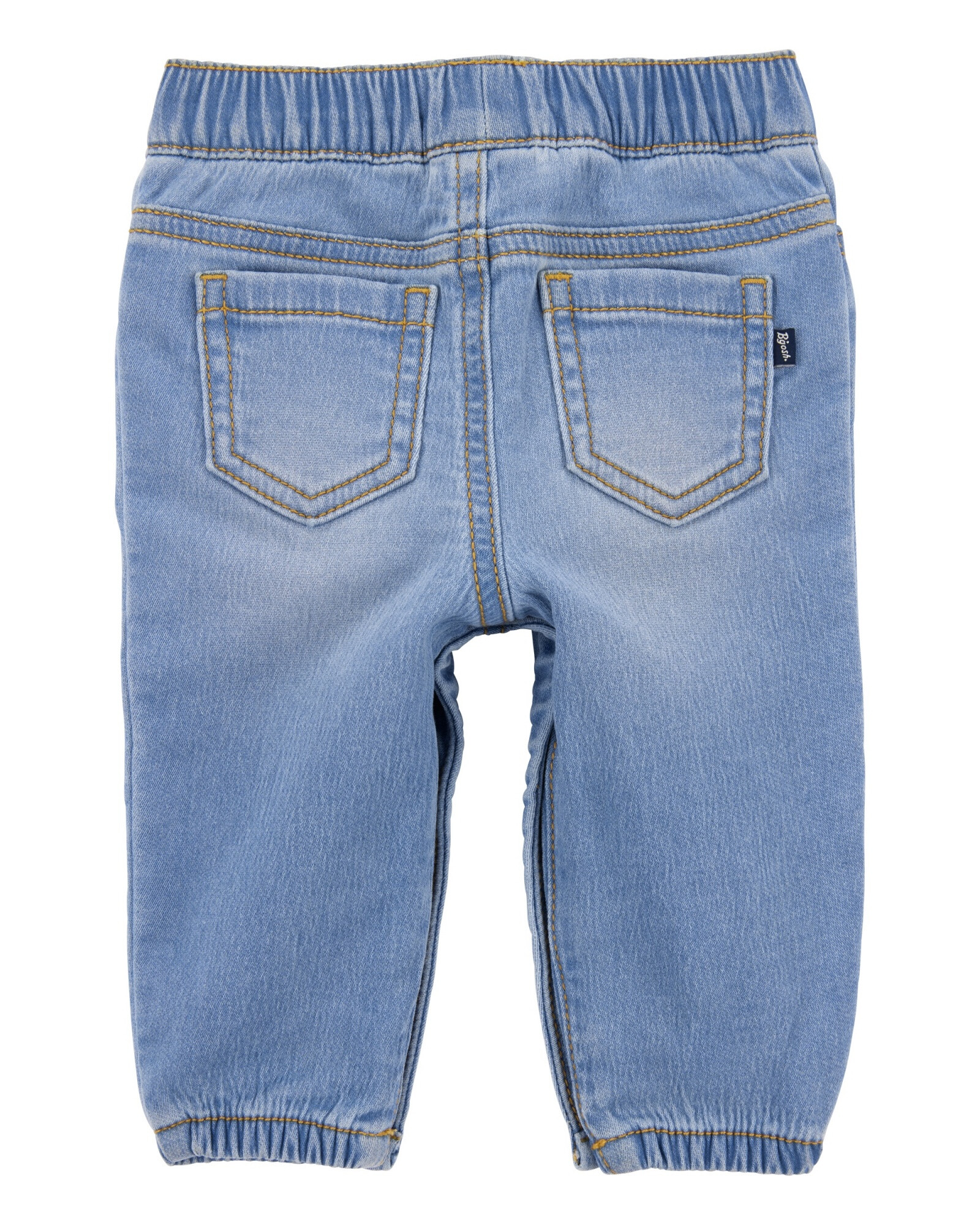 Pantalón jean con broches en las piernas Pantalón jean con broches en las piernas