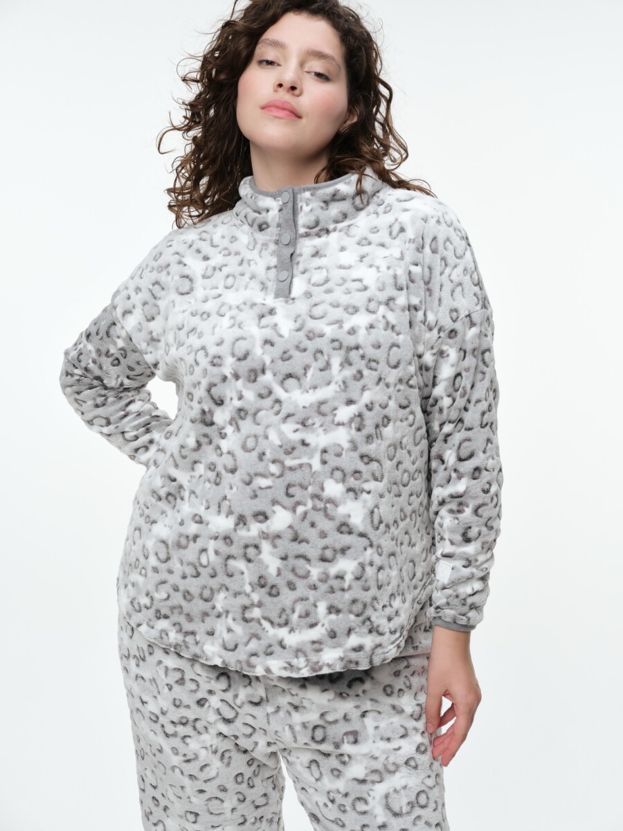 Buzo Flip - Leopardo Gris 