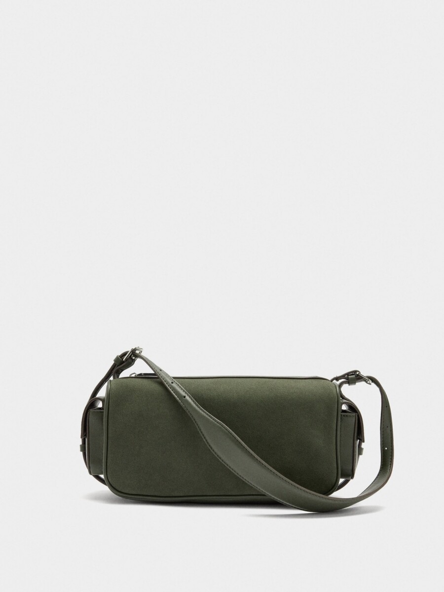 Bolso De Hombro Rectangular verde
