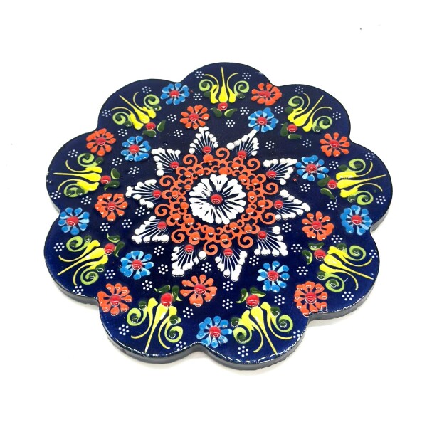 Posafuentes de cerámica Azul