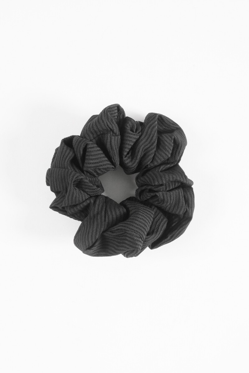 Gomita scrunchie lisa negro