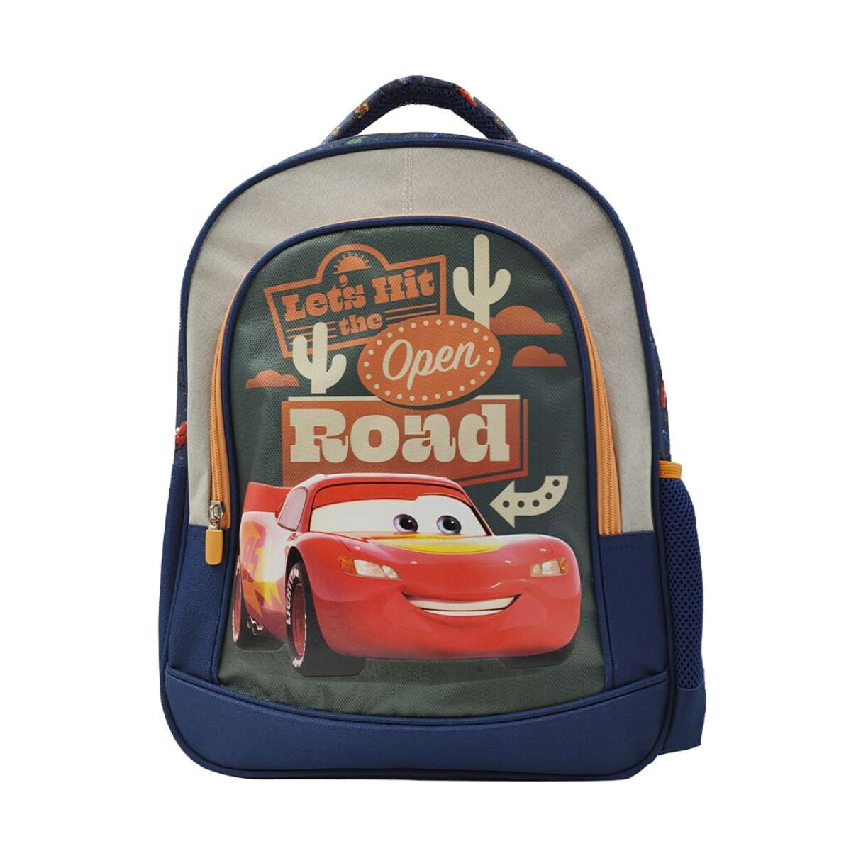 Mochila Infantil Cars Jacquard Grande - 40 x 30 cm 