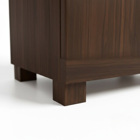 ROPERO 2 PUERTAS GUARDARROPA ARMARIO PLACARD CLOSET MULTIUSO NOGAL