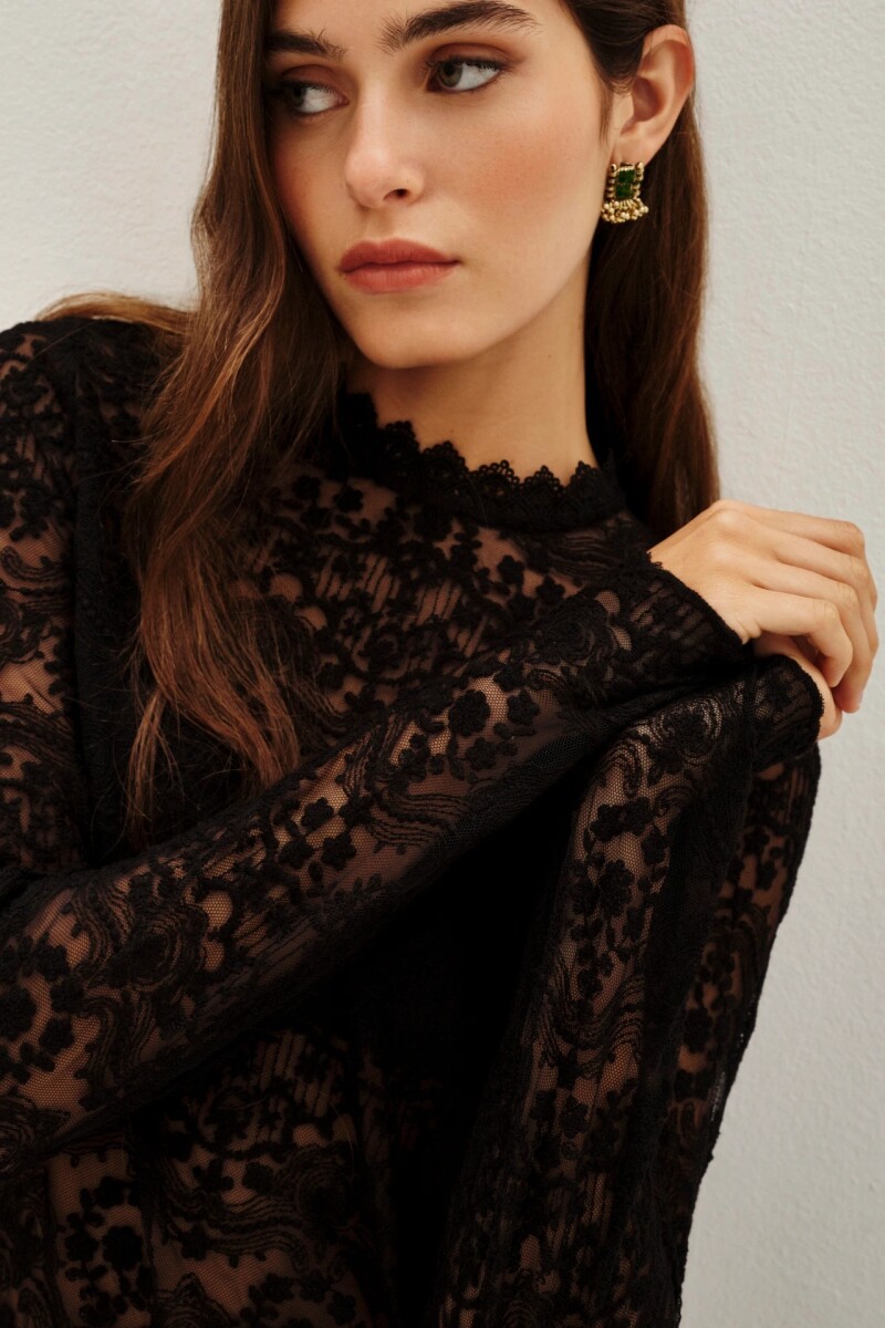 Camisa Adele Negro